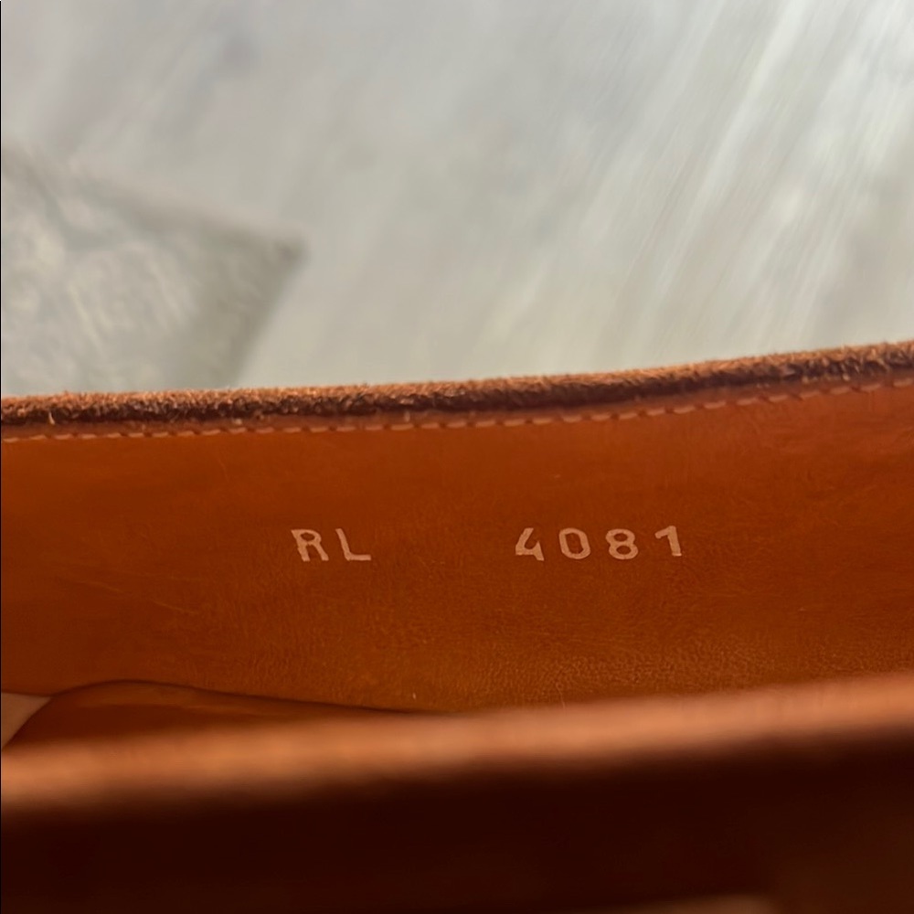 Ralph LaurenBrown Suede Loafers with Bow Detail - Picture 12 of 12